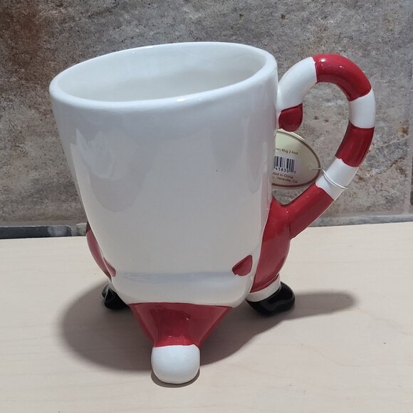Tii Collections Upside Down Santa Snowman Ceramic Mug Hand Stand Christmas Coff - Picture 6 of 15